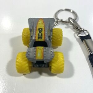 Monster Jam Mini Maximum Destruction 1:87 Custom Keychain Lanyard Yellow Tires